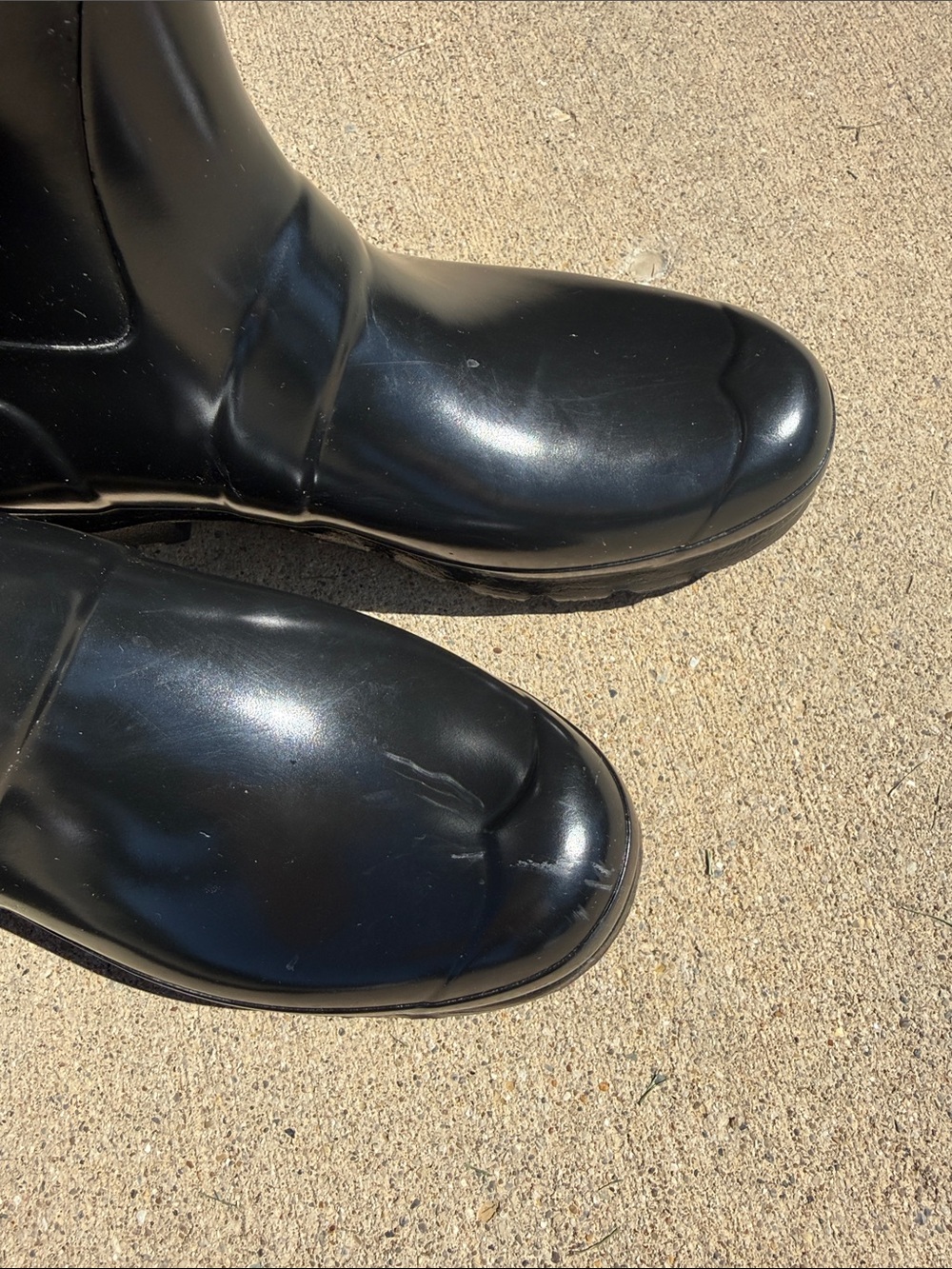 Hunter Black Mid-Calf Rain Boots size 9 - Picture 4 of 6